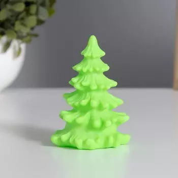 Фигурка светящаяся RISALUX «Ёлка», LED-ночник, 2 Вт, LR44, зелёный, 669см
