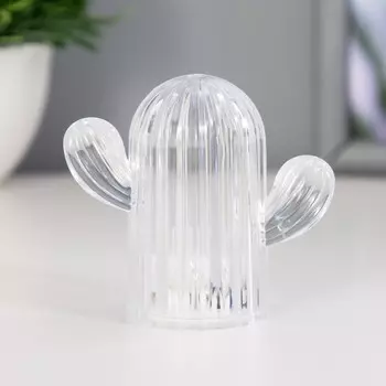 Фигурка светящаяся RISALUX «Кактус», LED-ночник, 1 Вт, 3AG10, прозрачный, 5.5611 см