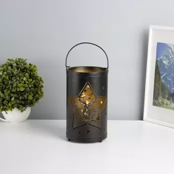 Фигурка светящаяся RISALUX «Ночные звёзды», LED-ночник, 3ААА, чёрный, 121220.5 см