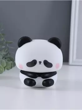 Фигурка светящаяся RISALUX «Панда», 2 Вт, LED-ночник антистресс, RGB, USB, 1010.510.5 см
