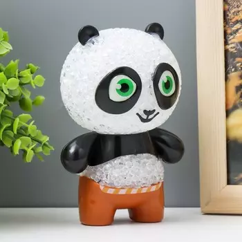 Фигурка светящаяся RISALUX «Панда», LED-ночник, RGB, от батареек 3LR44, 7711 см