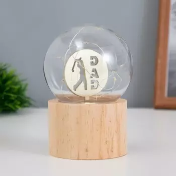 Фигурка светящаяся RISALUX «Папа», LED-ночник, 3AG10, шар-8 см, 6.56.511.5 см
