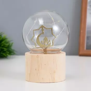 Фигурка светящаяся RISALUX «Полумесяц», LED-ночник, 3AG10, шар-8 см, 6.56.511.5 см