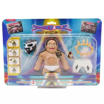 Фигурка-тянучка борца Stretchapalz, с аксессуарами, 14 см