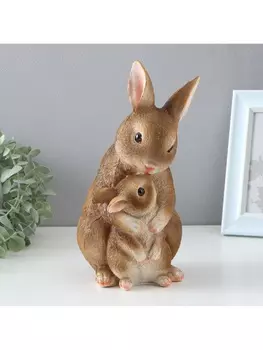 Фигурка полистоун TAKE IT EASY «Зайчиха с зайчонком», 151225 см