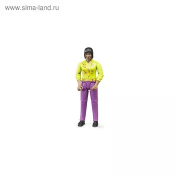 Фигурка женщины, розовые джинсы