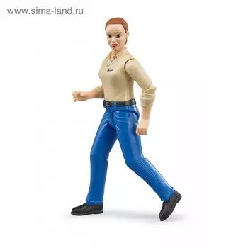 Фигурка женщины в голубых джинсах Bruder