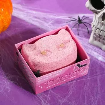 Фигурная бомбочка кошка «Милые чудеса» 150 г, лайм
