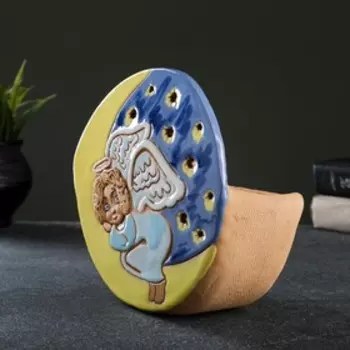 Фигурное кашпо "Ангел на месяце" 0,5л 17х5х17см