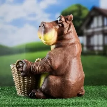 Фигурное кашпо "Бегемот сидящий" 27х22х29см