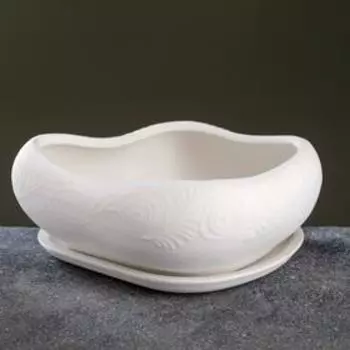 Горшок "Бонсай малый" 17х14х8см белый