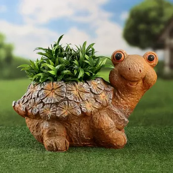Фигурное кашпо "Черепаха" 39х27х29см / d-24см