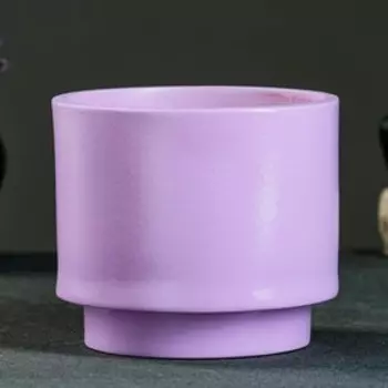 Фигурное кашпо «Цилиндр на ножке» 11х13см лаванда