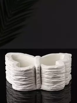 Фигурное кашпо для цветов «Бабочка», гипс, 1396 см