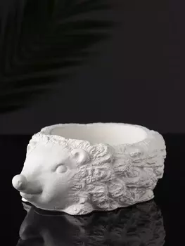 Фигурное кашпо для цветов «Ёжик», гипс, 15115 см