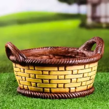 Фигурное кашпо "Корзина круглая" 32x29x16,5см