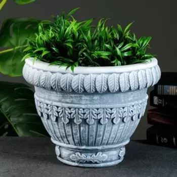 Вазон "Листья" антик, 20х28х28 см