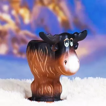 Фигурное кашпо "Лось", 17×13 см