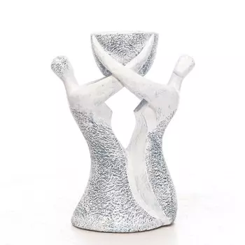 Фигурное кашпо "Нежность" светлое, 51х31х70см