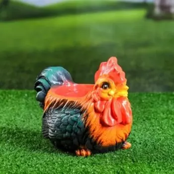 Фигурное кашпо "Петух" МИКС