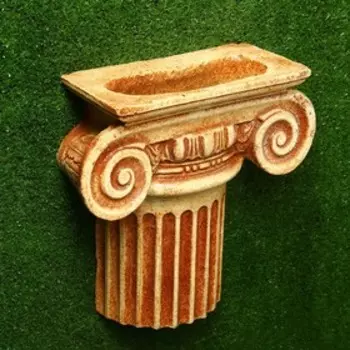 Фигурное кашпо "Полуколонна" настенное, 33х26см