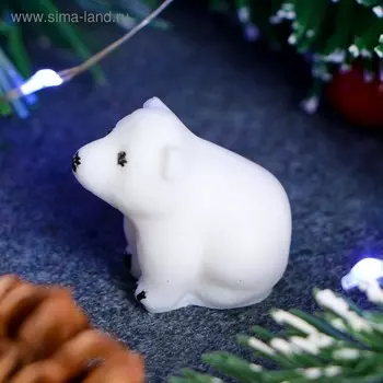 Фигурное мыло "Белый медвежонок" 10г