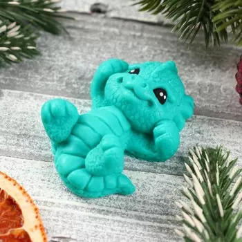 Фигурное мыло "Дракон Юрик" зеленый, 23гр