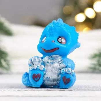 Фигурное мыло "Дракончик Антоша" синий, 40гр