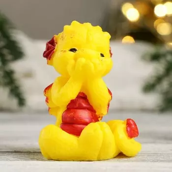 Фигурное мыло "Дракончик Смешинка" жёлтый, 70гр