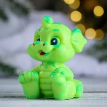 Фигурное мыло "Дракоша Тоша" зеленое, 85гр
