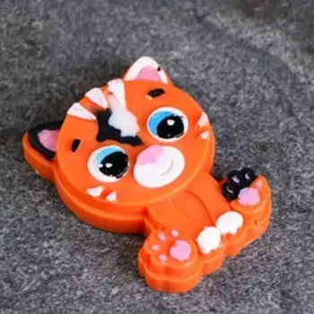 Фигурное мыло "Котёнок 2Д" 80гр, рыжий