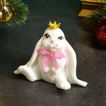 Фигурное мыло «Милый зайчик» белый, 95 г