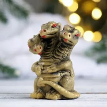 Фигурное мыло "Огнедышащий дракон" черное золото, 60гр