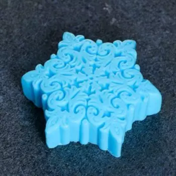 Фигурное мыло «Снежинка» голубая 71 г, 772 см