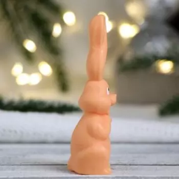 Фигурное мыло "Заяц с ушами" серый/рыжий, 35гр