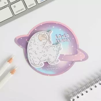 Фигурные стикеры, на фигурной подложке Lama