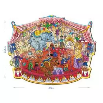 Фигурный деревянный пазл «FUN ART collection» Цирк