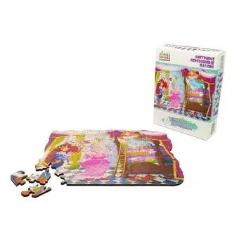 Фигурный деревянный пазл «Принцесса на горошине»