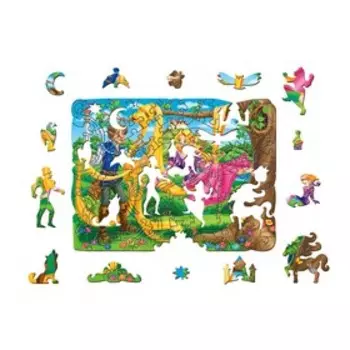 Фигурный деревянный пазл «Рапунцель»