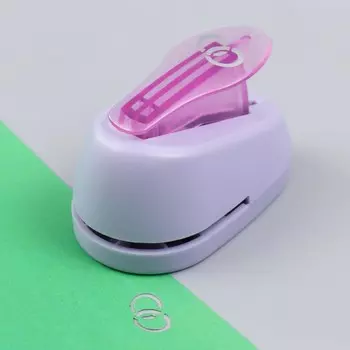 Фигурный дырокол "Рукоделие" № 215 CD-99S "Два кольца" 7х4,1х4,5 см