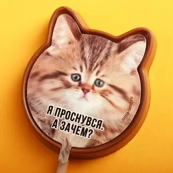 Фигурный молочный шоколад «Я проснувся», 30 г.