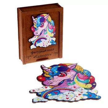 Фигурный пазл «Единорог», серия «Весёлые игрушки»