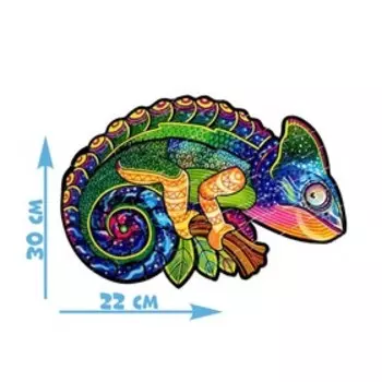 Пазл фигурный в рамке «Хамелеон», 106 деталей