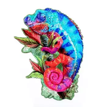 Фигурный пазл «Хамелеон»