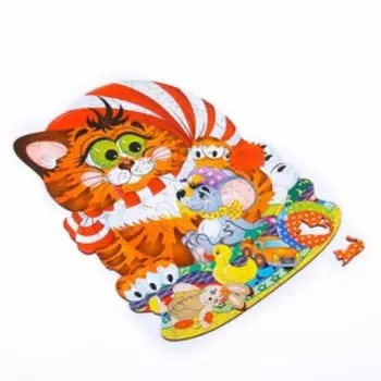 Фигурный пазл «Котик»