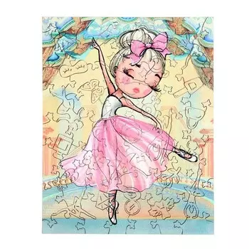 Фигурный пазл «Маленькая балерина», 70 деталей