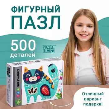 Пазл фигурный «Сказочный кот», 500 деталей