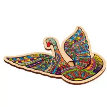 Фигурный пазл в рамке «Лебедь» 57 деталей