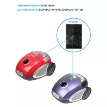 Фильтр Econ 166VF для циклонного пылесоса: ECO-1446VC