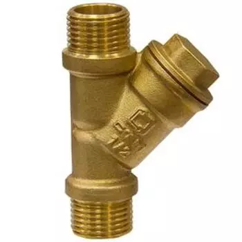 Фильтр грубой очистки СТМ, 1/2", наружный/наружный, латунь